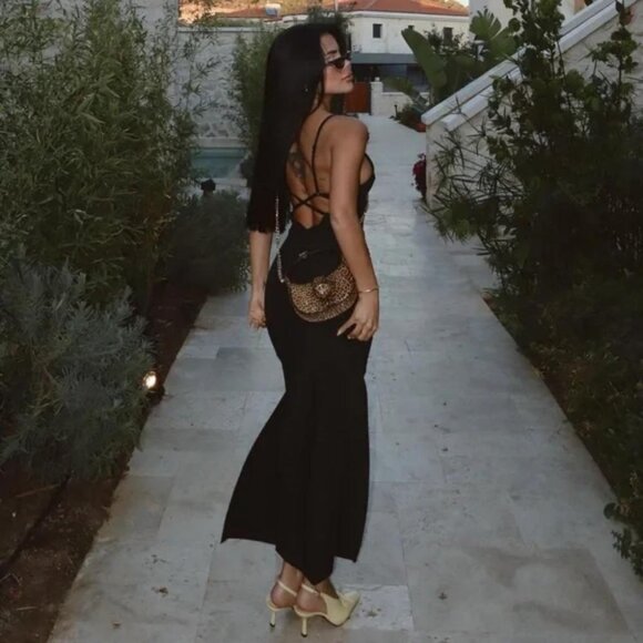 ZARA STRETCH MIDI DRESS - Picture 3 of 4